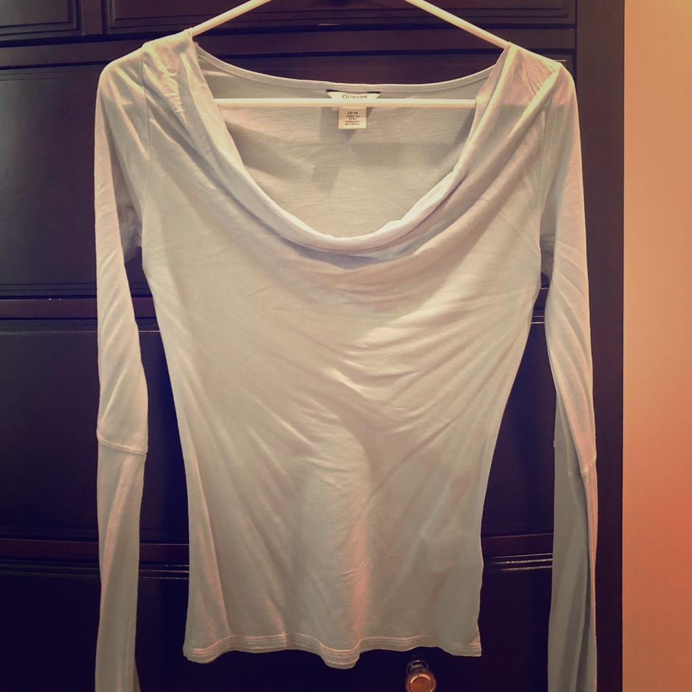 Light blue sheer shirt